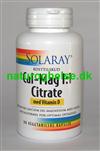 Cal-Mag 1:1 Citrate med D-vitamin Solaray 90 stk.